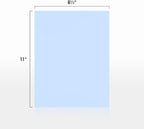 LUXPaper 8.5" x 11" Paper | Letter Size | Baby Blue | 80lb. Text | 250 Qty