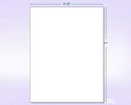 NextDayLabels - 8-1/2 x 11 Neon Color High Light Fluorescent Labels for Laser & Inkjet Printer (RED Fluorescent, 8.5" x 11" - 1 Per Page | 25 Labels)
