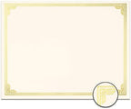 PaperDirect Copper on White Classic Specialty Certificates, 8½ x11, Foil Accents, 50 Count, Certificates And Awards Paper, For School, Work, Diplomas & Award Certificates