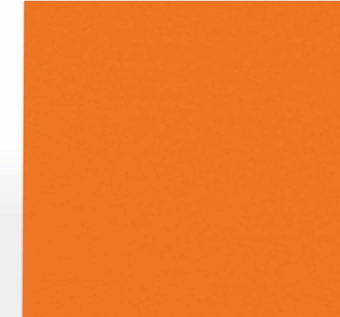 LUXPaper 8.5" x 11" Paper | Letter Size | Mandarin Orange | 80lb. Text | 50 Qty