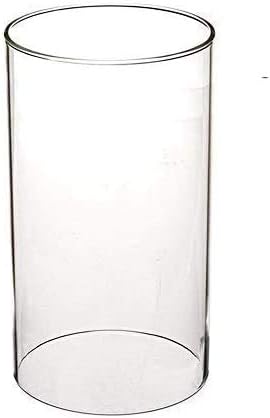Sunwo Glass Shade Straight Cylinder Glass Lamp Shade Replacement with Multiple Effects (3.5x5, Clear Straight Cylinder)