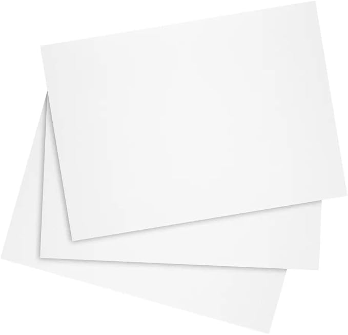 Reskid 200 Pack of Thick Heavyweight Index Cards on 80lb Card Stock - Perfect for Note-Taking, Studying, and Organization - Ideal for Classrooms, Office, and Home Use (12x18, 200, Count)