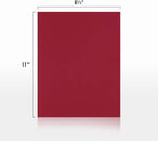 LUXPaper 8.5" x 11" Paper | Letter Size | Garnet Red | 80lb. Text | 50 Qty