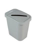 Sturdy Essentials City Box 7 Gallon Paper Recycling Bin with Lid for Residential, Business, and Commercial Recycling - NYC Compliant - Grey