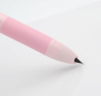 xixixiaozhu OASO K018 Sealed Retractable Fountain Pen Set 0.5mm with 2pcs Blue Ink Cartridges Smooth Writing for School Students (Light Pink)