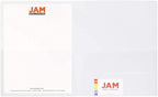 JAM PAPER Plastic Light Weight Flexible Two Pocket Presentation Folders - Clear - 12/Pack