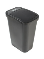 Sturdy Essentials City Box 10 Gallon Waste Bin Trash Can with Lid for Residential, Offices, and Commercial Recycling - NYC Compliant- NYC Compliant - Black