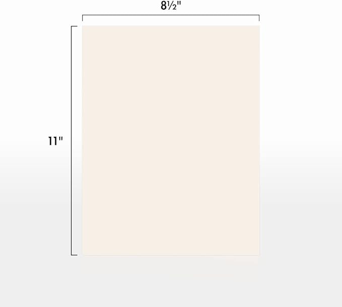 LUXPaper 8.5" x 11" Cardstock | Letter Size | Ivory | 65lb. Cover (120lb. Text) | 50 Qty