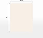 LUXPaper 8.5" x 11" Cardstock | Letter Size | Ivory | 65lb. Cover (120lb. Text) | 50 Qty