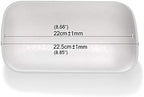 Newrays Glass Bankers Lamp Shade Cover Replacement,L8.85 W5.11 (Matte White)