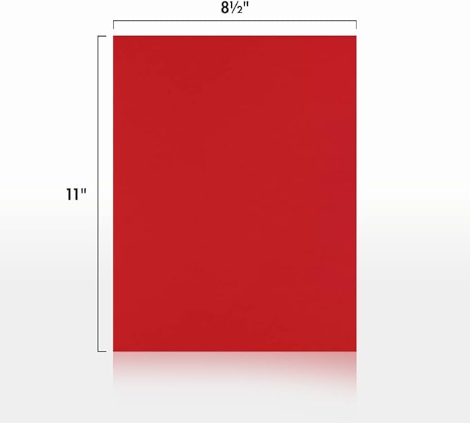 LUXPaper 8.5" x 11" Paper | Letter Size | Ruby Red | 80lb. Text | 500 Qty