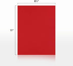 LUXPaper 8.5" x 11" Paper | Letter Size | Ruby Red | 80lb. Text | 250 Qty
