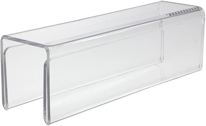 Source One Deluxe Clear Acrylic Cubicle Name Plate (2 Inch Hook, Name Plate Double Sided)