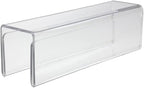 Source One Deluxe Clear Acrylic Cubicle Name Plate (2 Inch Hook, Name Plate Double Sided)
