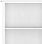 SIMPLIHOME Artisan Bookcase - 72 inch Tall 5-Shelf Solid Wood Bookshelf in White, Contemporary Storage for Living Room, Study Room or Office with Adjustable Shelves and Decorative Side Panels