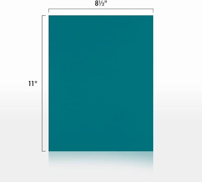 LUXPaper 8.5" x 11" Paper | Letter Size | Teal | 80lb. Text | 500 Qty