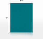 LUXPaper 8.5" x 11" Paper | Letter Size | Teal | 80lb. Text | 1,000 Qty