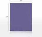 LUXPaper 8.5" x 11" Cardstock | Letter Size | Wisteria Purple | 100lb. Cover (183lb. Text) | 50 Qty