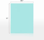 LUXPaper 8.5" x 11" Paper | Letter Size | Seafoam Blue | 80lb. Text | 50 Qty