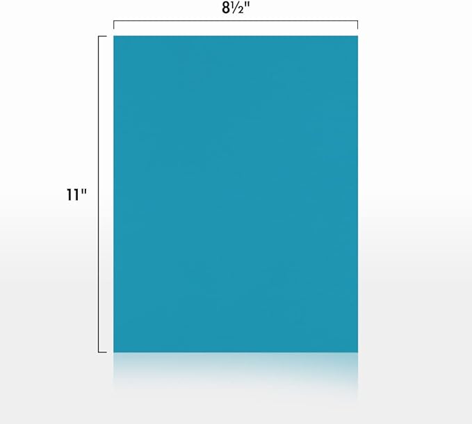 LUXPaper 8.5" x 11" Paper | Letter Size | Bright Blue | 60lb. Text | 50 Qty