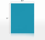LUXPaper 8.5" x 11" Paper | Letter Size | Bright Blue | 60lb. Text | 500 Qty