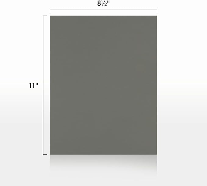 LUXPaper 8.5" x 11" Paper | Letter Size | Smoke Gray | 80lb. Text | 1,000 Qty