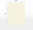 LUXPaper 8.5" x 11" Cardstock | Letter Size | Natural | 80lb. Cover | 50 Qty