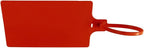 200Pcs Plastic Seals Shipping Label Tags, Writable Marker Big Sign Tie for Logistics, 255mm Total Length Self Locking Inventory Waterproof Tag Fastener (Red)