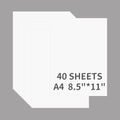 Cream White Cardstock 40 Sheets 8.5 x 11 Inches, 180gsm/65lb Construction Paper, Colored Card Stock Paper Bulk for Printing, DIY, Office & School, Scrapbooking, Crafts
