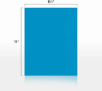 LUXPaper 8.5" x 11" Paper | Letter Size | Pool Blue | 80lb. Text | 50 Qty