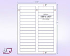 NextDayLabels - 8-1/2 x 11 Neon Color High Light Fluorescent Labels for Laser & Inkjet Printer (Pink Fluorescent, 2/3" x 3-7/16" - 30 Per Page | 750 Labels)
