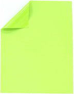 JAM PAPER Full Sheet Shipping Labels - Printable Sticker Paper - 8 1/2 x 11 - Ultra Lime Green - 10 Full Pages/Pack
