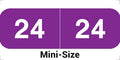 2024 MINI Year Labels, Doctor Stuff 2024 Chart Stickers, Purple Color Coded, Ames Small Style, USA Made Year Stickers for End Tab File Folders, 500/Roll, 1 Roll, 1/2" x 1-1/2"