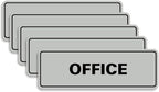 Signs ByLITA Standard Office Sign - Professional Business Signage - Easy to Install (Lt Gray) - Medium 5 Pack
