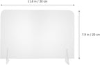 ELAYARD 5pcs Acrylic Desktop Whiteboards Clear Writing Message Boards Simple Transparent Memo Boards for Office Home School Use