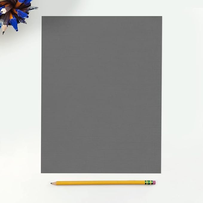 LUXPaper 8.5" x 11" Cardstock | Letter Size | Sterling Gray Linen | 100lb. Cover | 500 Qty