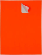 JAM PAPER Shipping Address Labels - Standard Mailing - 2 x 4 - Neon Orange/Fluorescent Red - 120/Pack