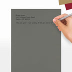 LUXPaper 8.5" x 11" Paper | Letter Size | Smoke Gray | 80lb. Text | 250 Qty