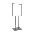 Econoco Bulletin Sign Holder, 22 x 28 Inch Frame, Extra Heavy Raised Base for Stability, Floor Standing Display Stand, Black