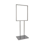 Econoco Bulletin Sign Holder, 22 x 28 Inch Frame, Extra Heavy Raised Base for Stability, Floor Standing Display Stand, Black