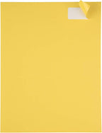 JAM PAPER Return Address Labels - Standard Mailing - 1 x 2 5/8 - Yellow - 120 Shipping Labels/Pack