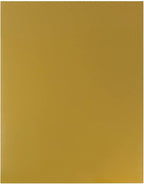 JAM PAPER Laminated Two Pocket Glossy School Folders - Letter Size - High Gloss Gold - 6/Pack