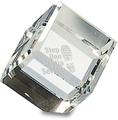 Executive Gift Shoppe | Personalized Crystal Cube Paperweight with Free Custom Engraving - 2" x 2"