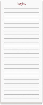 Current Elegant Lined Personalized Notepads – Set of 3, 50-Sheet Pads, 3 1/4 x 8 Inches, Memo Pad, Shopping List, to-Do Notes, Office Organizer