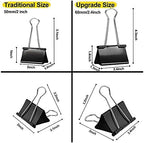 Ufmarine Extra Large Binder Clips 2.4 Inch Length, Jumbo Binder Clips for Office (18 Pcs)