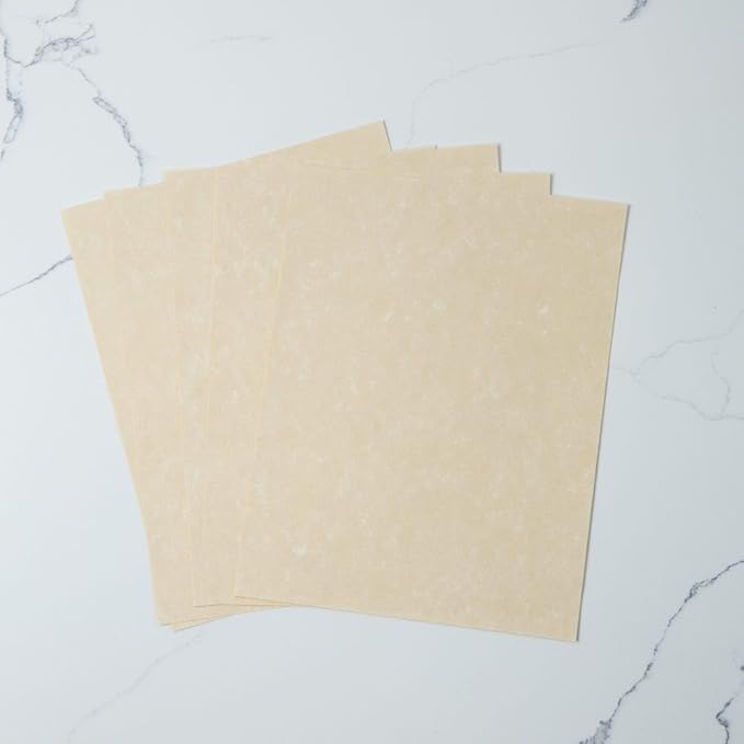 LUXPaper 8.5" x 11" Paper | Letter Size | Cream Parchment | 60lb. Text | 250 Qty