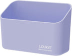 loukin Magnetic Marker & Remote Control Organizer, Dry Erase Marker Holder, Magnetic Storage for Whiteboard or Refrigerators (Purple)
