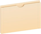 Pendaflex File Jackets, Legal Size, Manila, 2" Expansion, Reinforced Straight-Cut Tabs with Thumb Cut, 50 Per Box (23200EE), Beige
