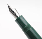 JINHAO X159 Fountain Pen (F Nib 0.5mm, Dark Green with Silvery Clip)