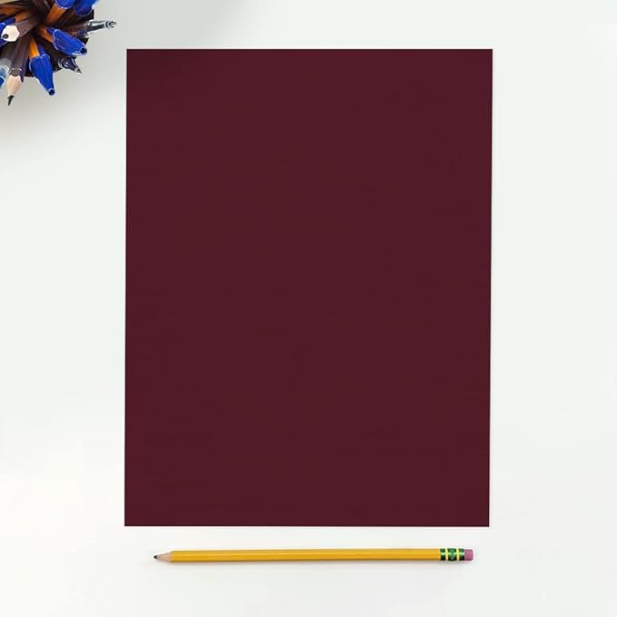 LUXPaper 8.5" x 11" Cardstock | Letter Size | Burgundy Linen | 100lb. Cover (183lb. Text) | 1,000 Qty